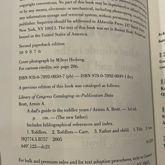 Fathering Your Toddler Paperback – by Armin A. Brott - Picture 2 of 3